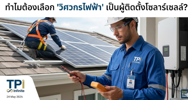 ทำไมต้องเลือก "วิศวกรไฟฟ้า" เป็นผู้ติดตั้งโซลาร์เซลล์?