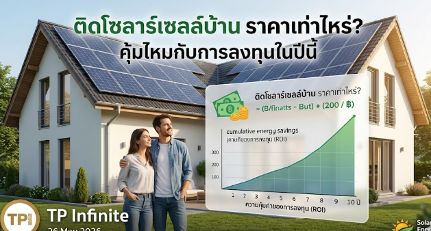 ติดโซลาร์เซลล์บ้าน ราคาเท่าไหร่? คุ้มไหมกับการลงทุนในปีนี้